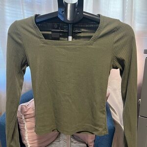 Old Navy Fitted Rib-knit Long Sleeve Top